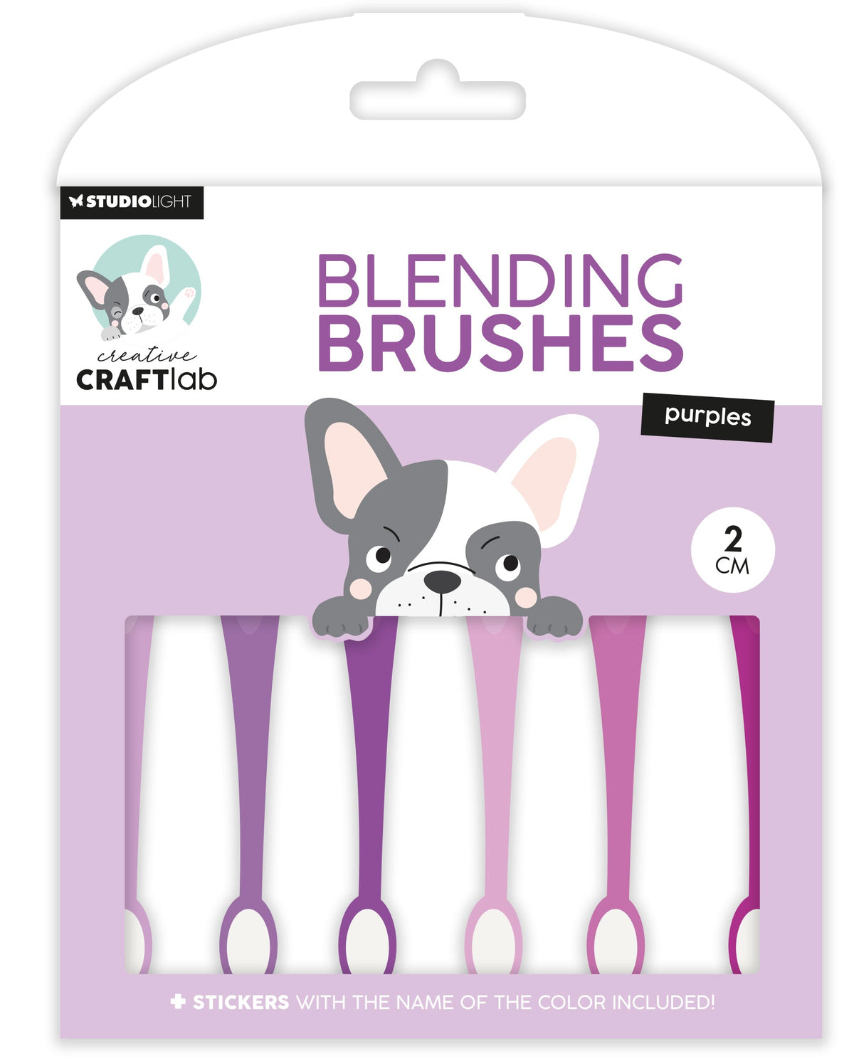 CCL Blending Brushes 2cm Pinceaux Doux Violet Essentiels 6 PC