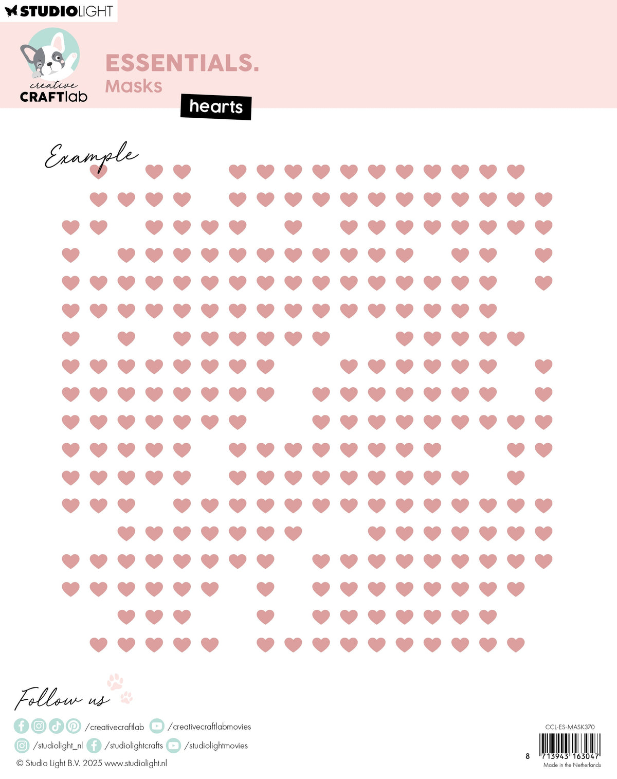 CCL Masks Hearts Essentials 1 Piece
