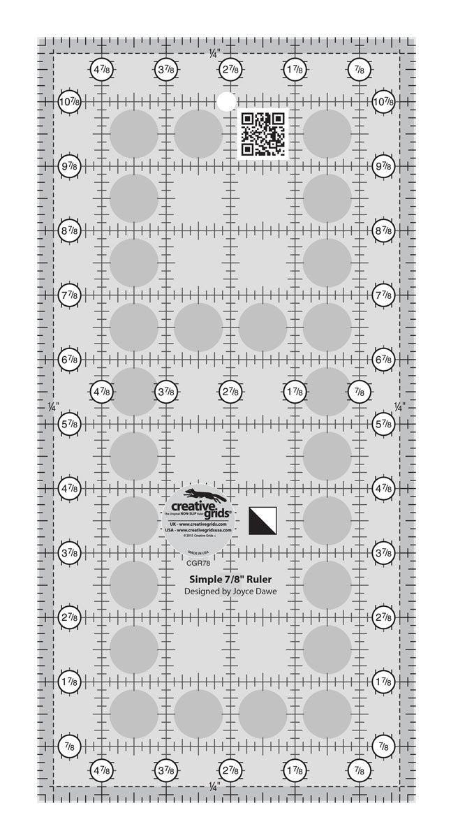 Règle de courtepointe Creative Grids pour triangles de 7/8 po