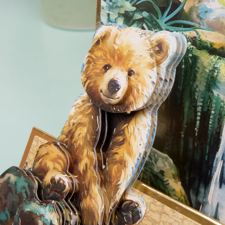 Une feuille d'embellissements à découper "Une journée d'ours"