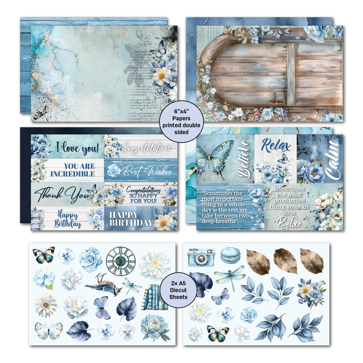 Lot de cartes 3Quarter Designs Delicate Harmony 6x4