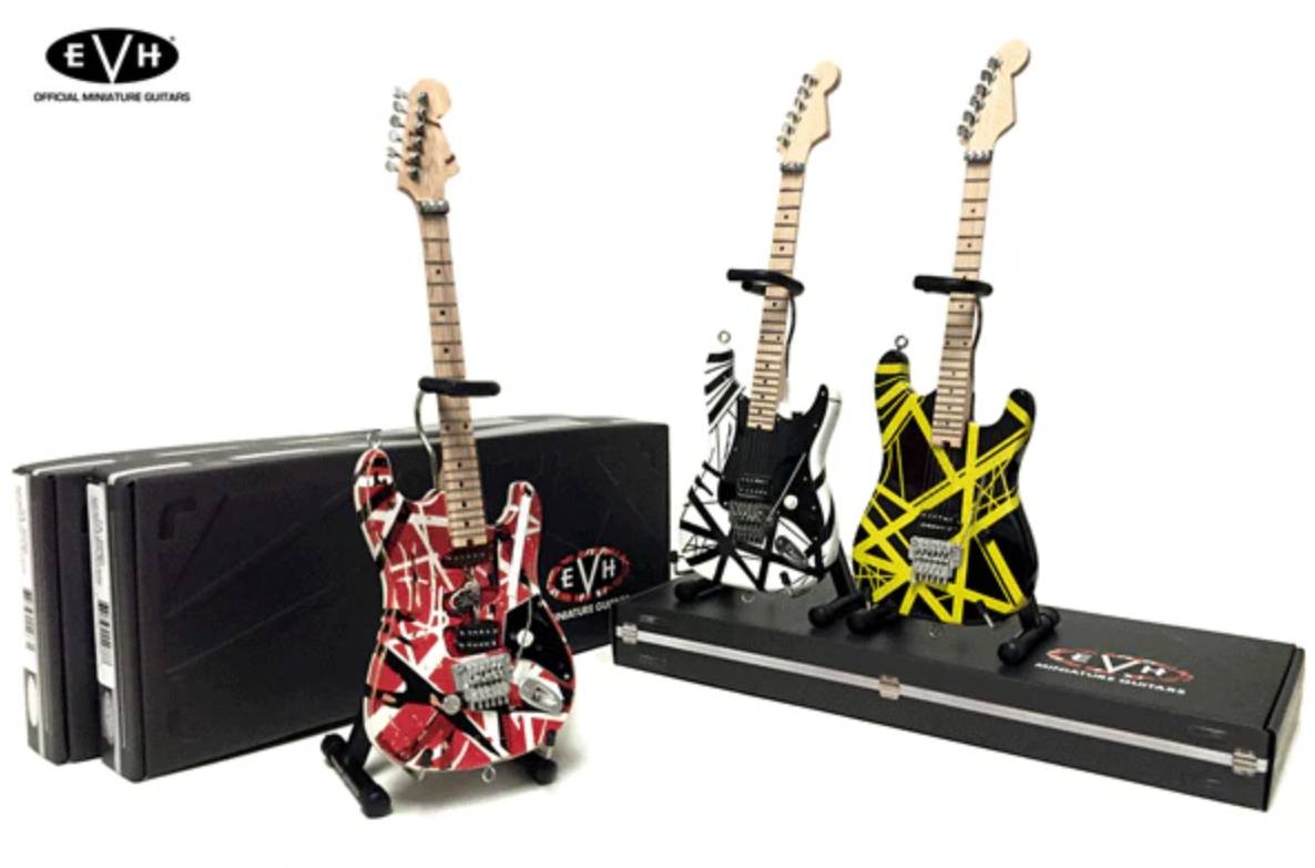 Réplique de guitare miniature de collection EVH "Frankenstein" Eddie Van Halen
