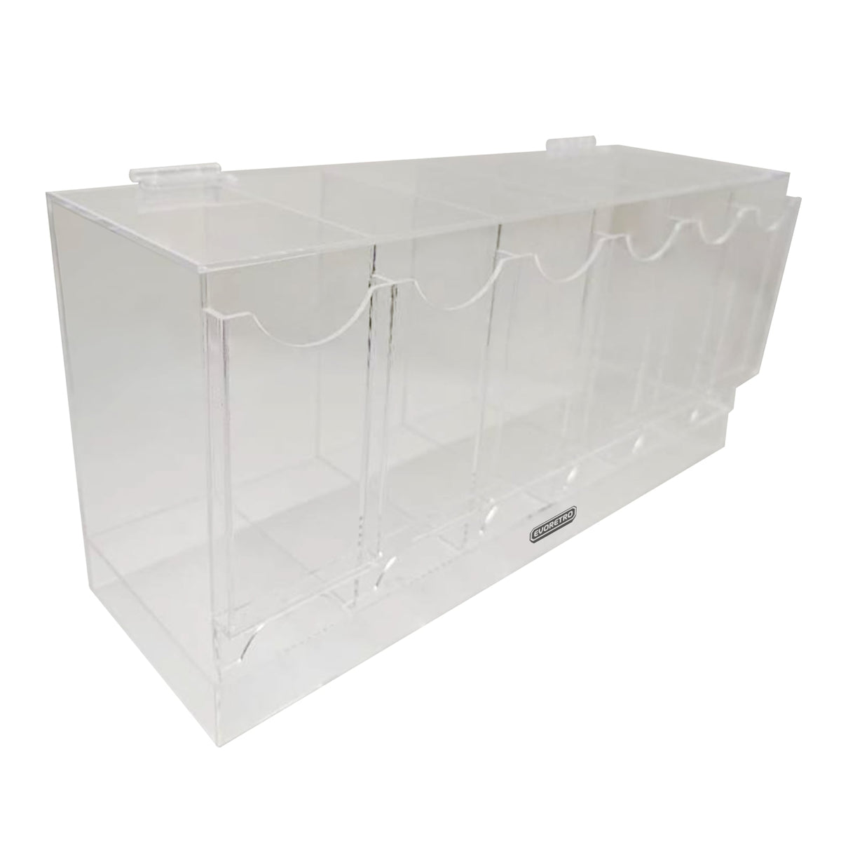 EVORETRO Acrylic Display Stand for Booster DispenserPacks – Retail Counter Unit with Top Shelf