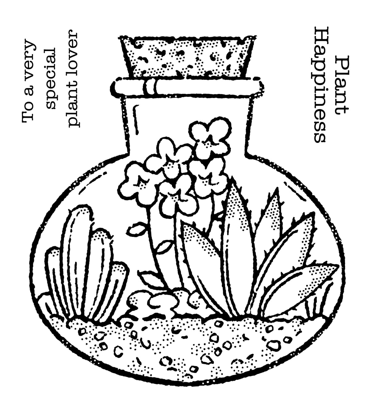 Tampon bois Woodware Clear Singles Terrarium 10 x 10 cm