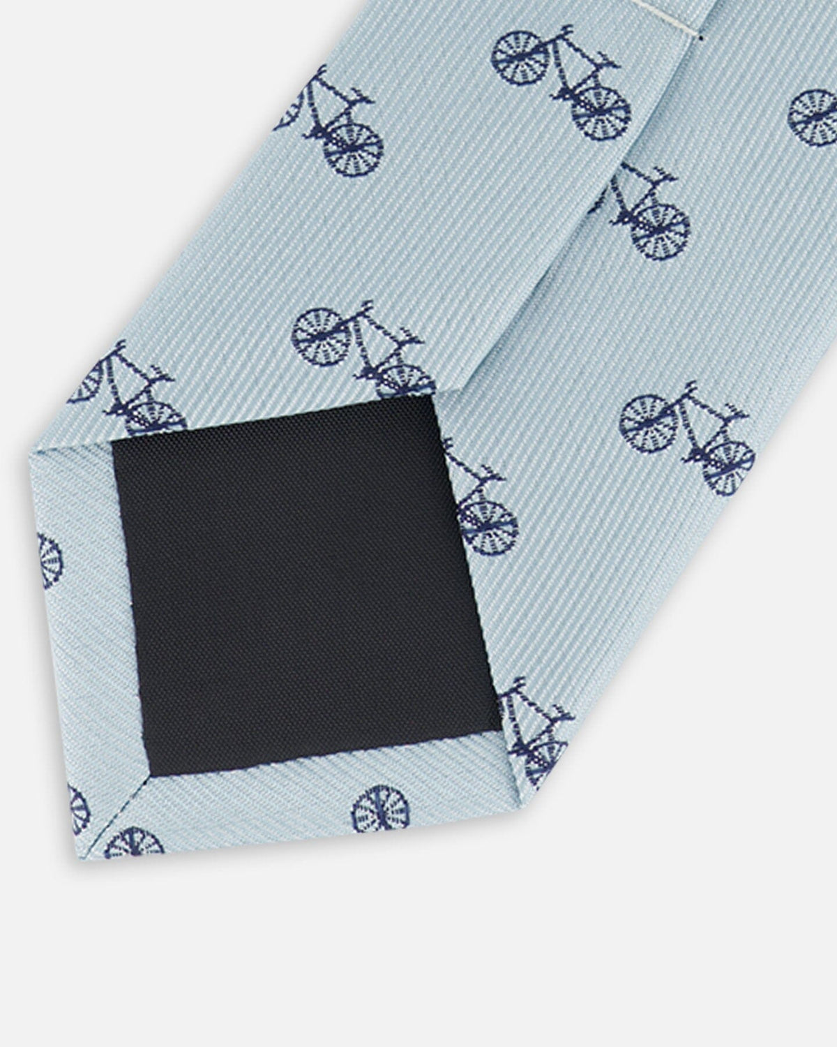Cravate bleu pâle avec vélo