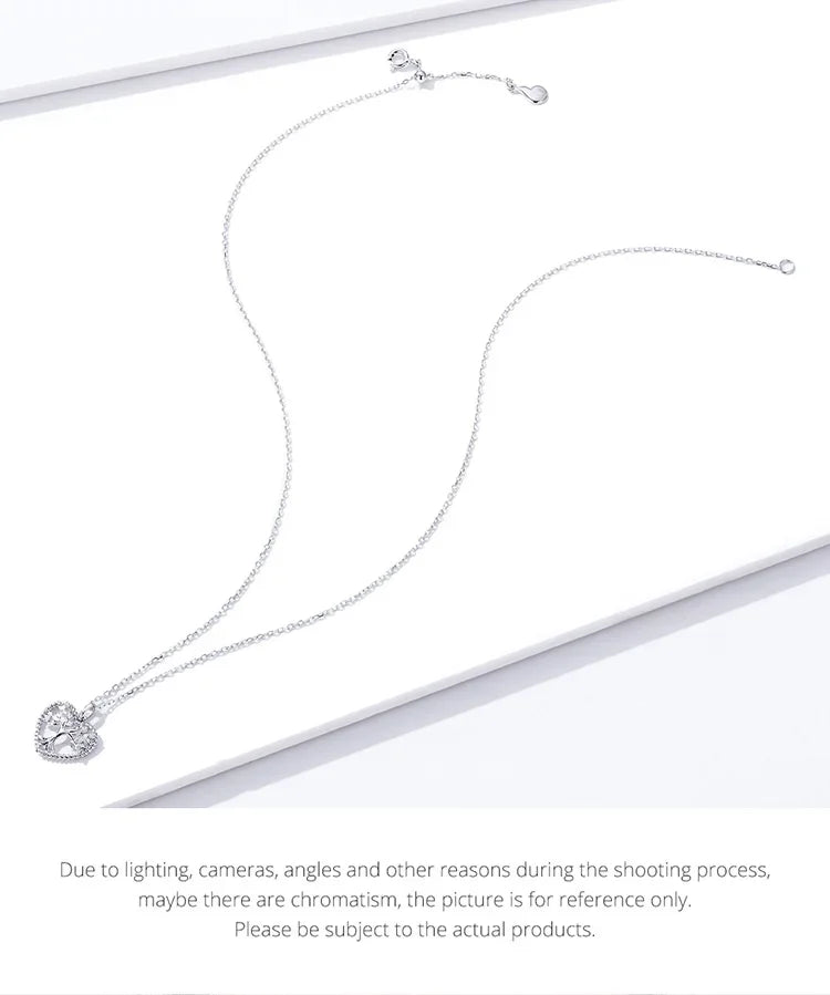 Collier pendentif Arbre de Vie en argent sterling Cœur de la Nature