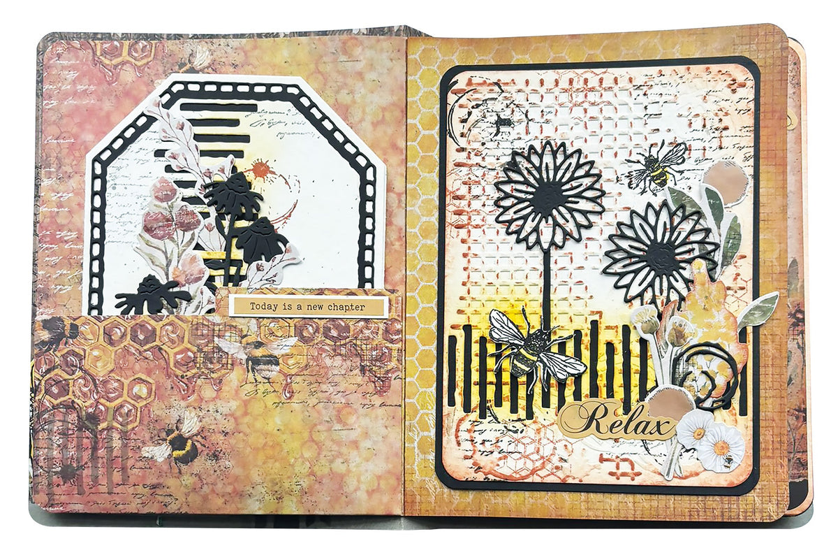 HE Matrice de découpe Grunge Bits Sweet Bee Memories 9 pièces