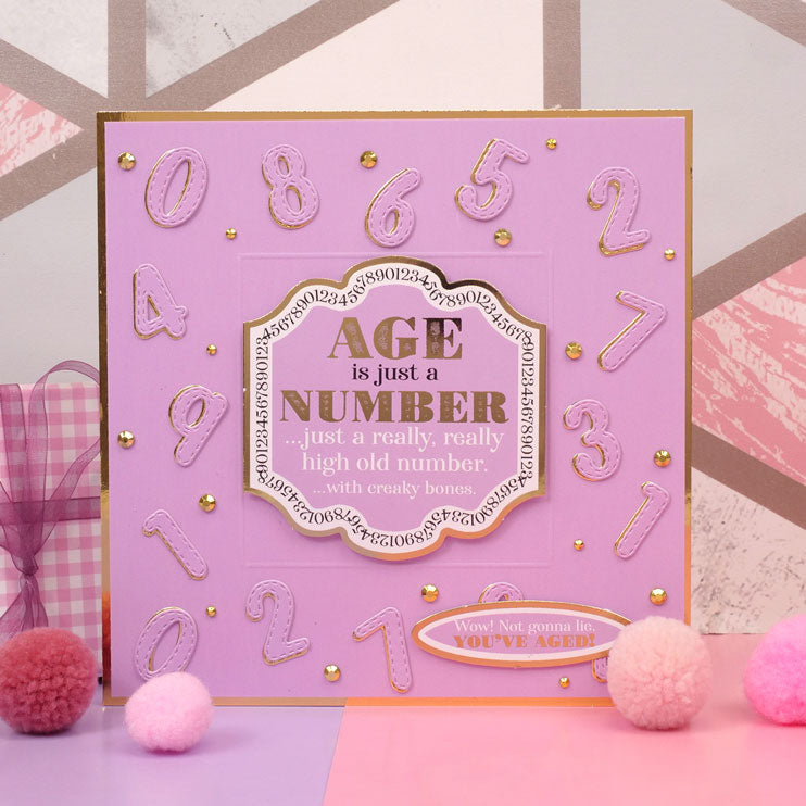 Feuille de décoration Hunkydory Humour - Qui compte ?