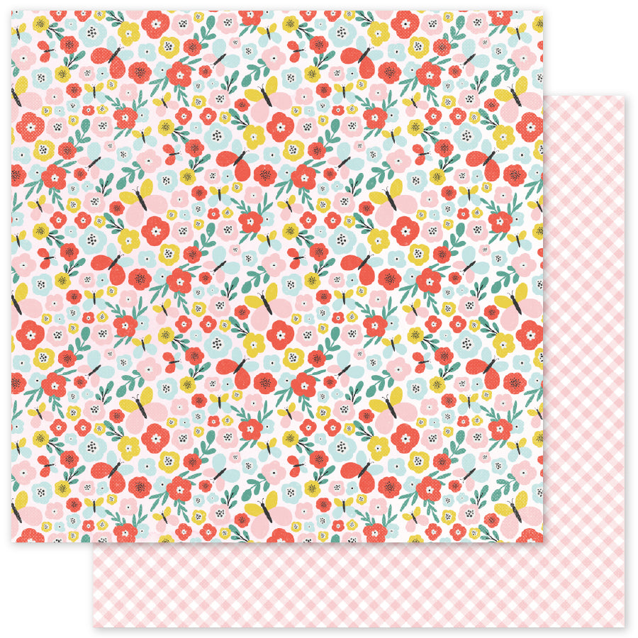 Bloc de papier 30,5 x 30,5 cm « Happy Moments Basics » (lot de 12 pièces) 34968