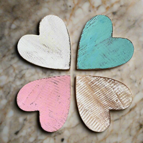 Wooden Heart Coaster