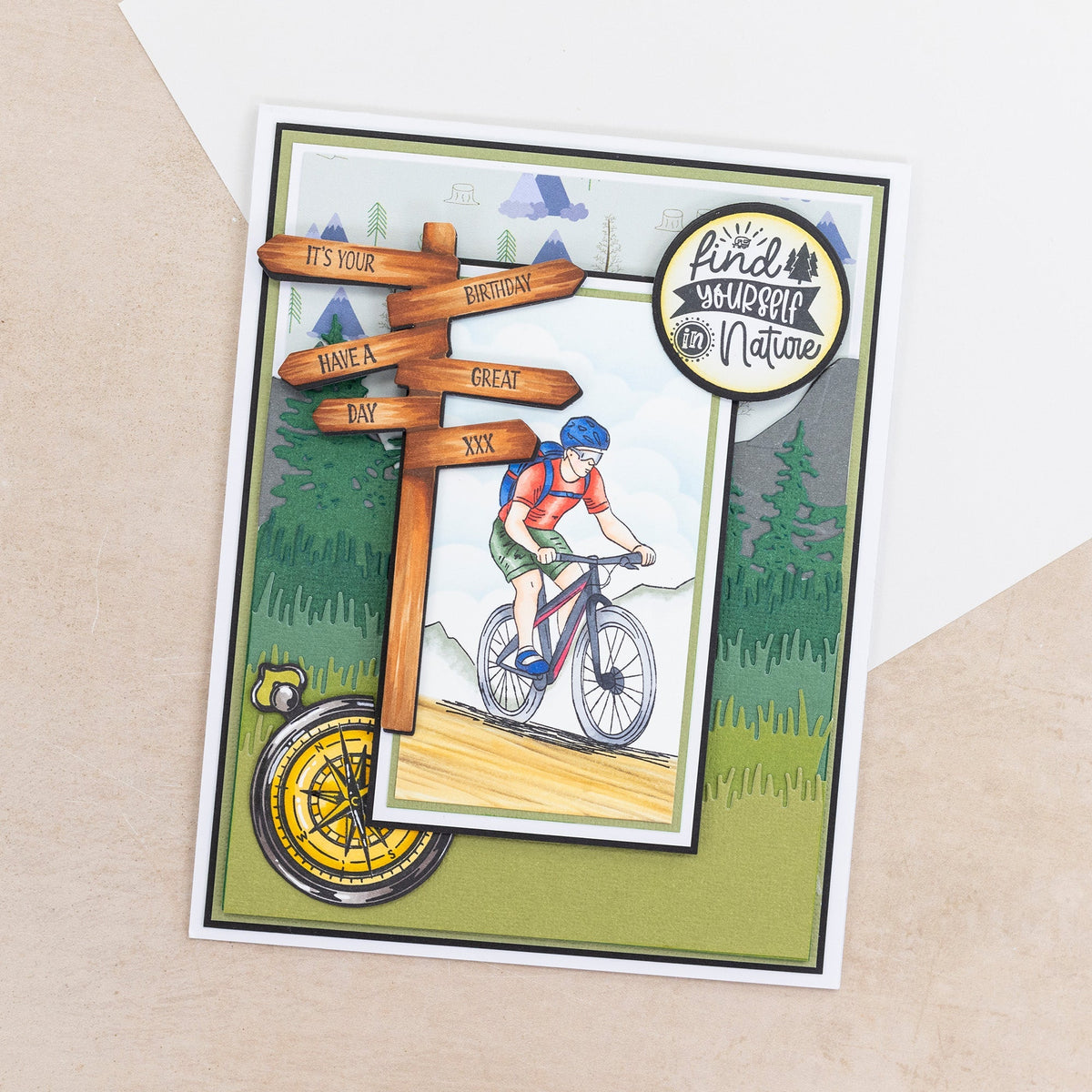 Crafters Companion The Great Outdoors Stamp & Die Set - Wander Lust