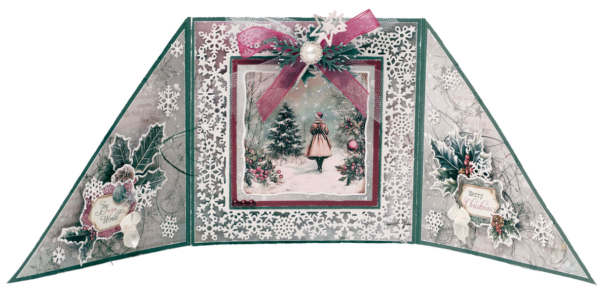JMA Cutting Die Snowy Frame Christmas Blush 10 Pieces