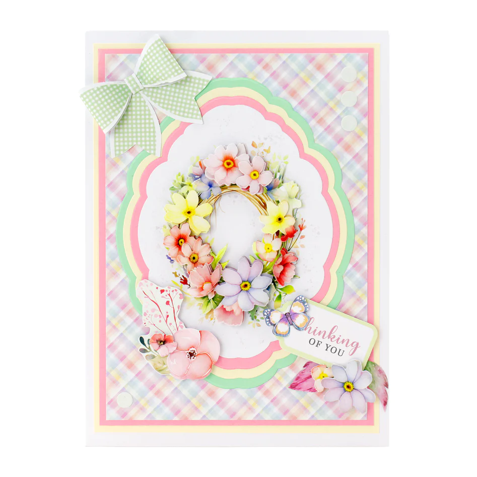 Découpage prédécoupé – Panier floral et couronne (lot de 3)