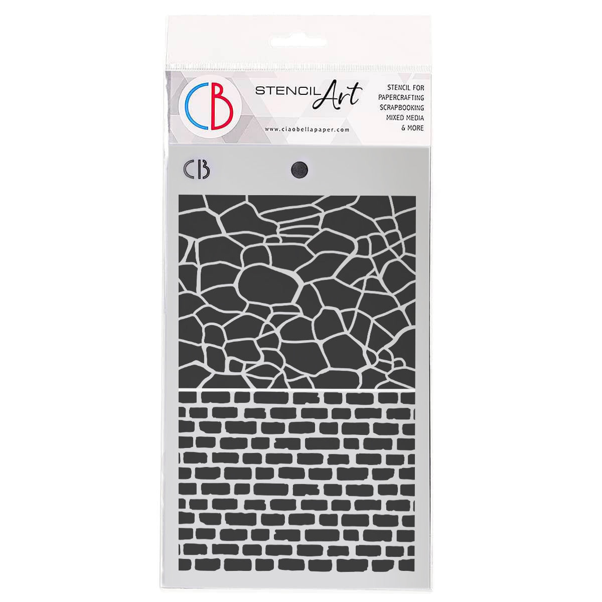 Ciao Bella Pochoir de texture 12,7x20,3 cm Structure murale