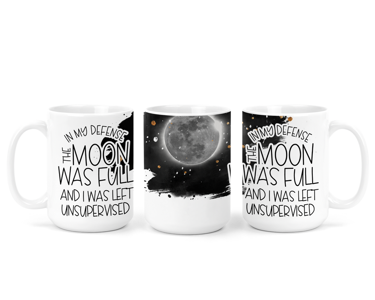 Mug en céramique "Pour ma défense, la lune était pleine"