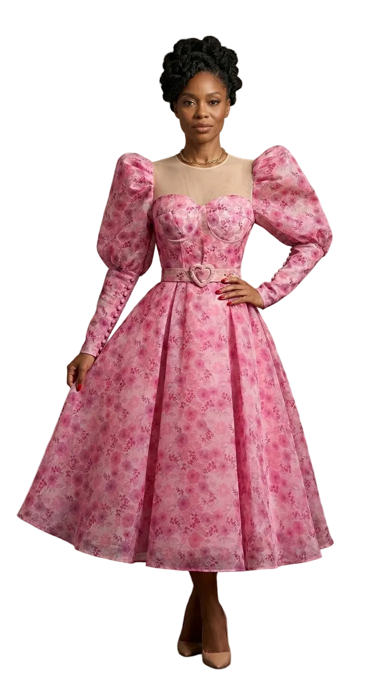 Dreamy Puff Sleeves Dress