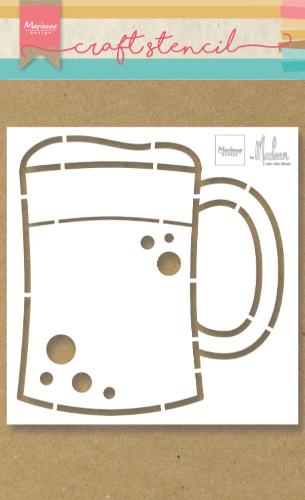 Chopin de bière au pochoir Marleen Craft