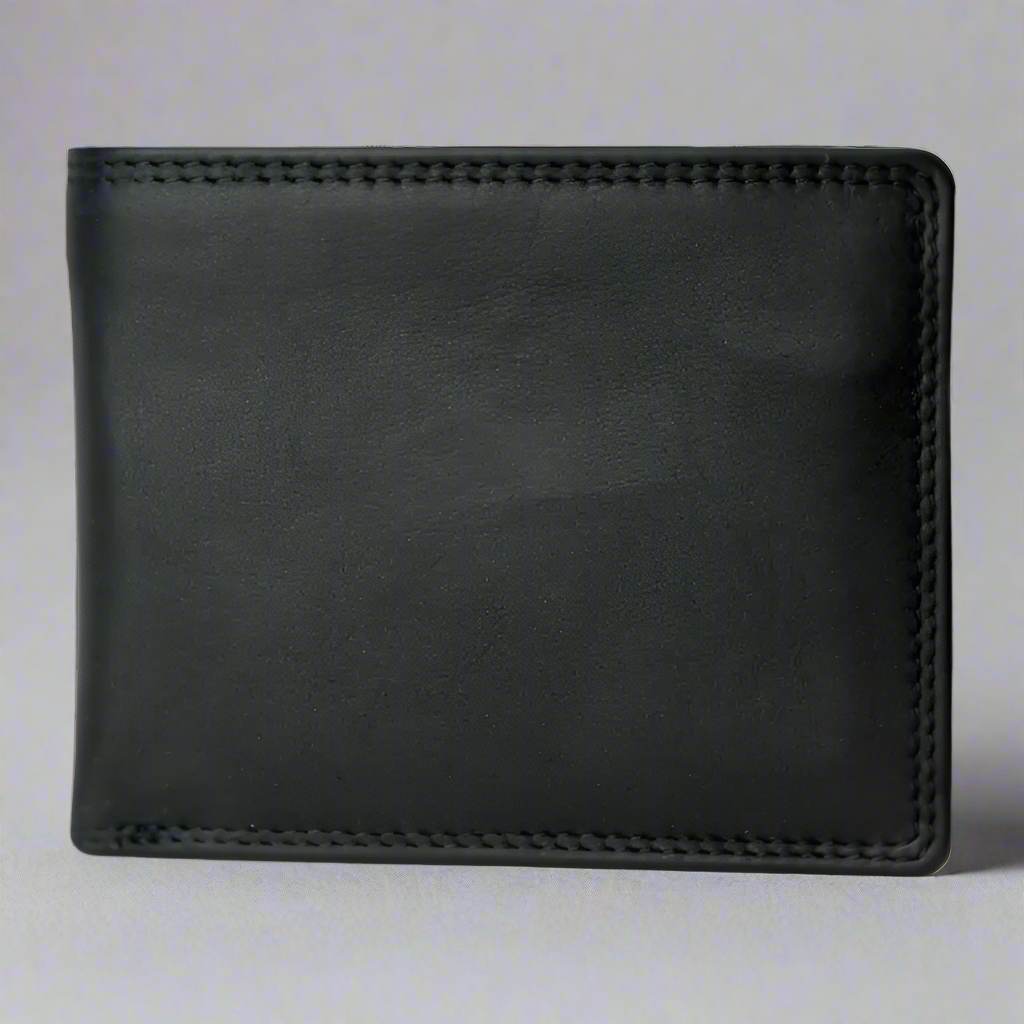 Portefeuille en cuir à deux volets Rugged Earth pour homme