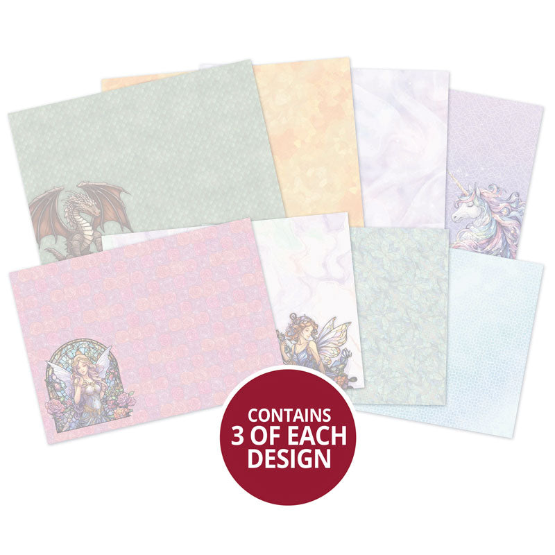 Cartes Luxe Mondes Mystiques Vitraux