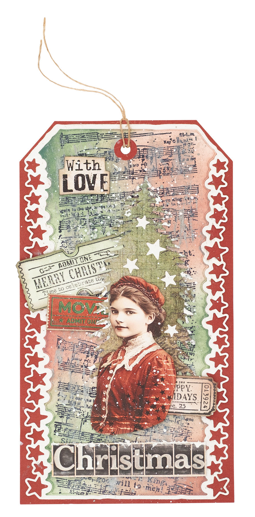 SL Clear Stamp Music Sheet Grunge Collection 1 Pieces