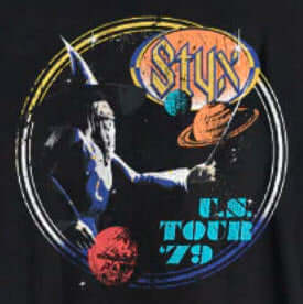 T-shirt Styx Tour USA 79