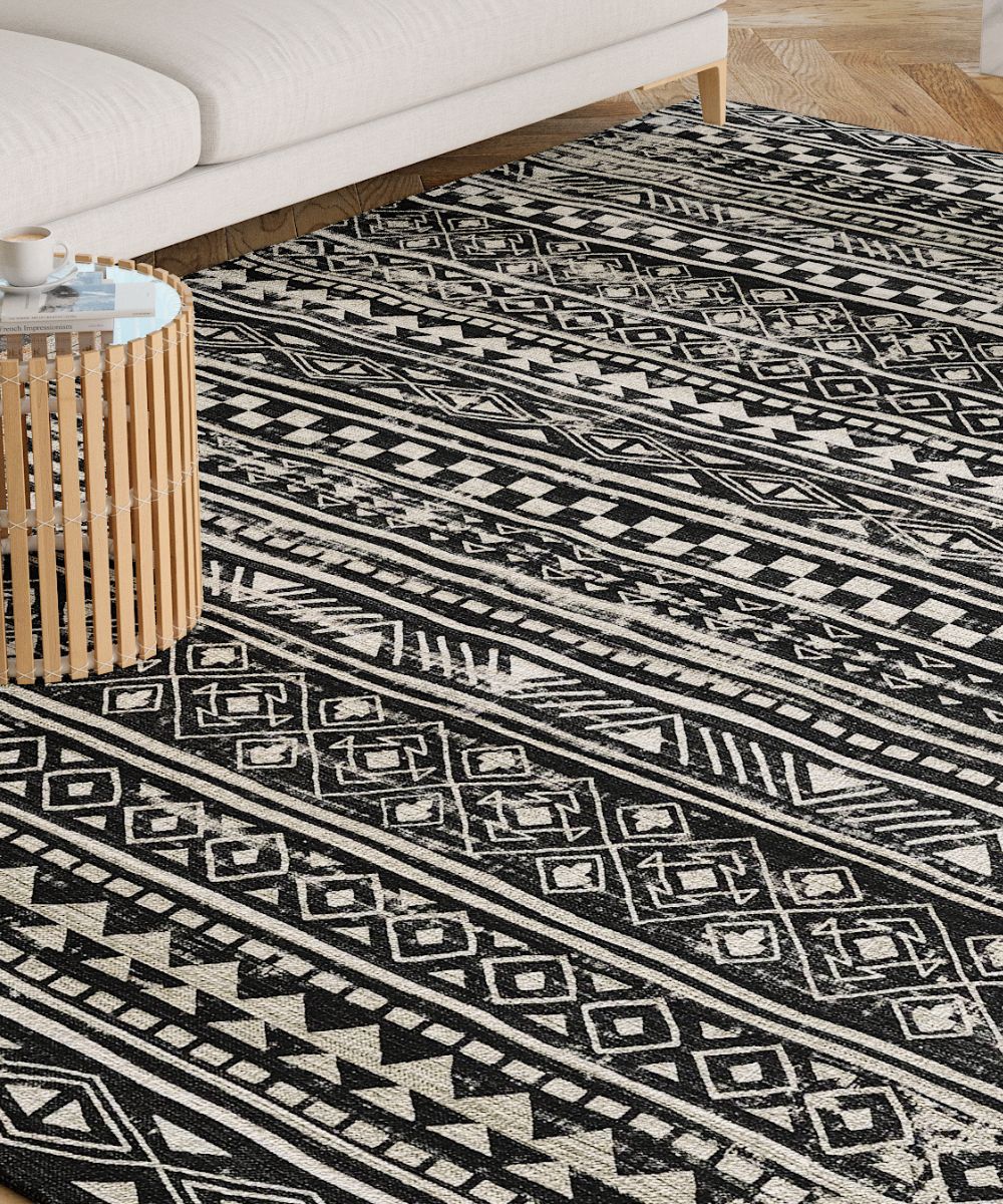 Nadine Black & White Rug