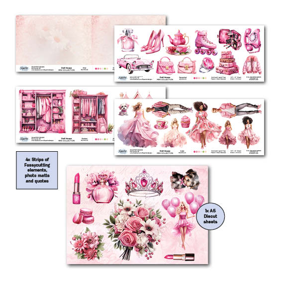 3Quarter Designs Collection Miniature Scrapbook Maison de poupée 30x30cm