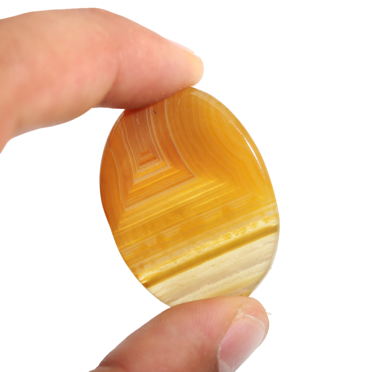 Yellow Onyx Worry Stone - 5 Pack