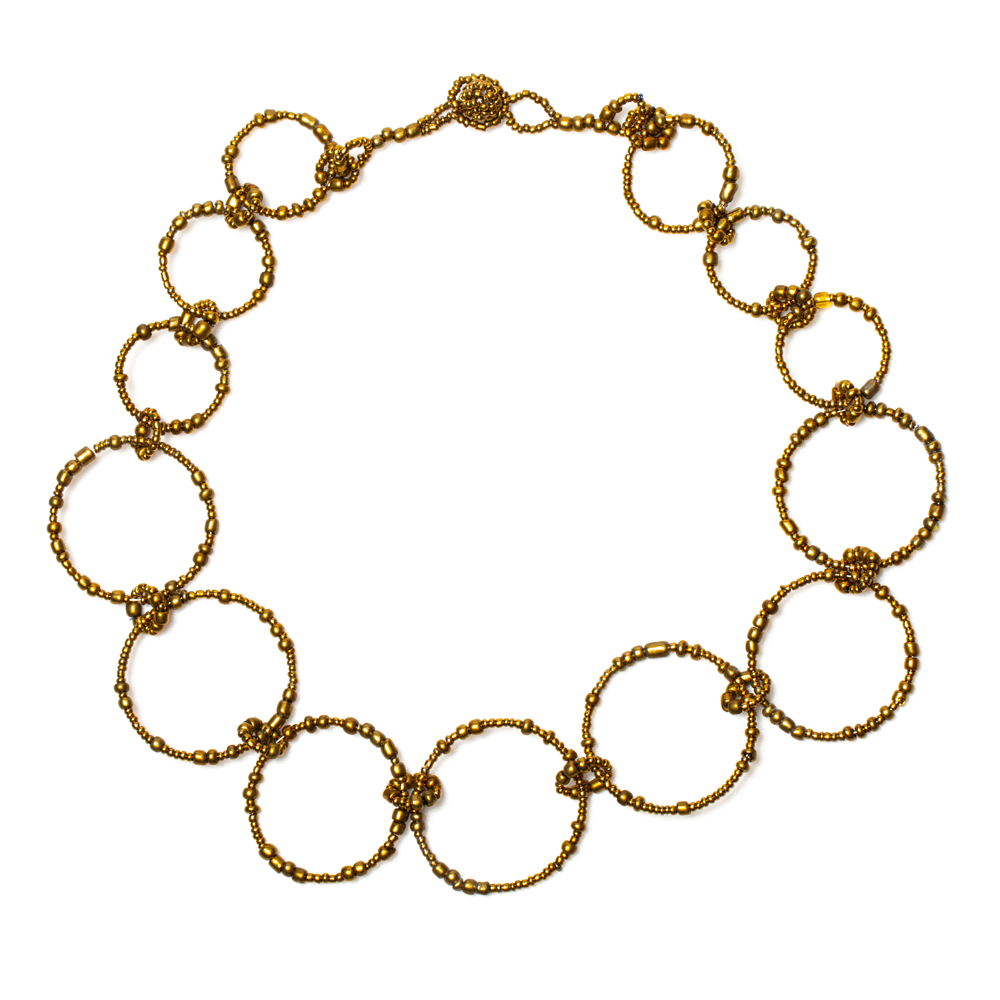 Beaded Hoop Necklace - ZN6201