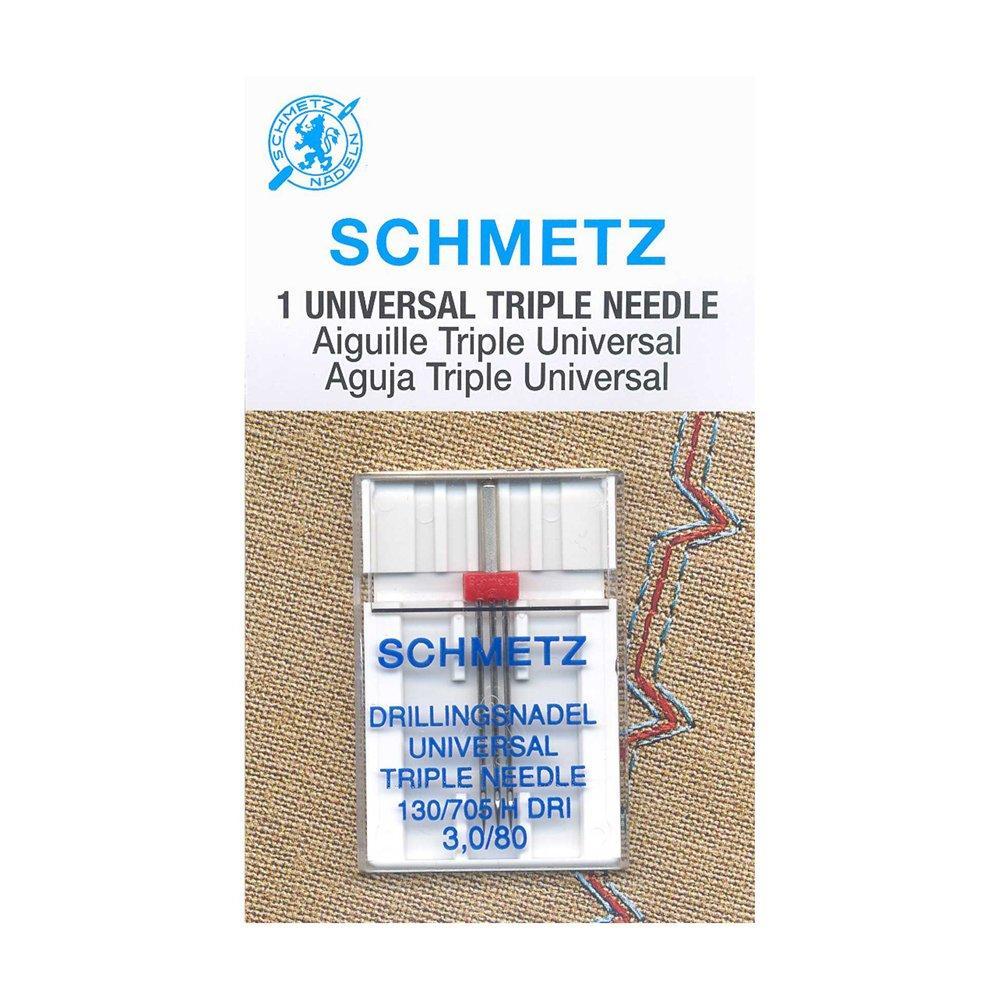 SCHMETZ #1797 Aiguille double universelle sous blister - 80/12 - 3.0mm - 1 pièce