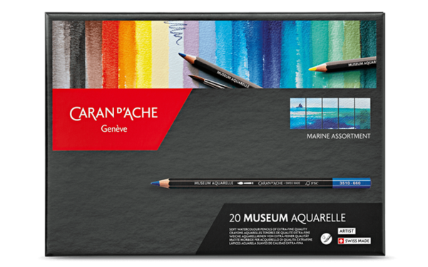 Caran d'Ache - Crayon Aquarelle Museum - Assortiment de 20