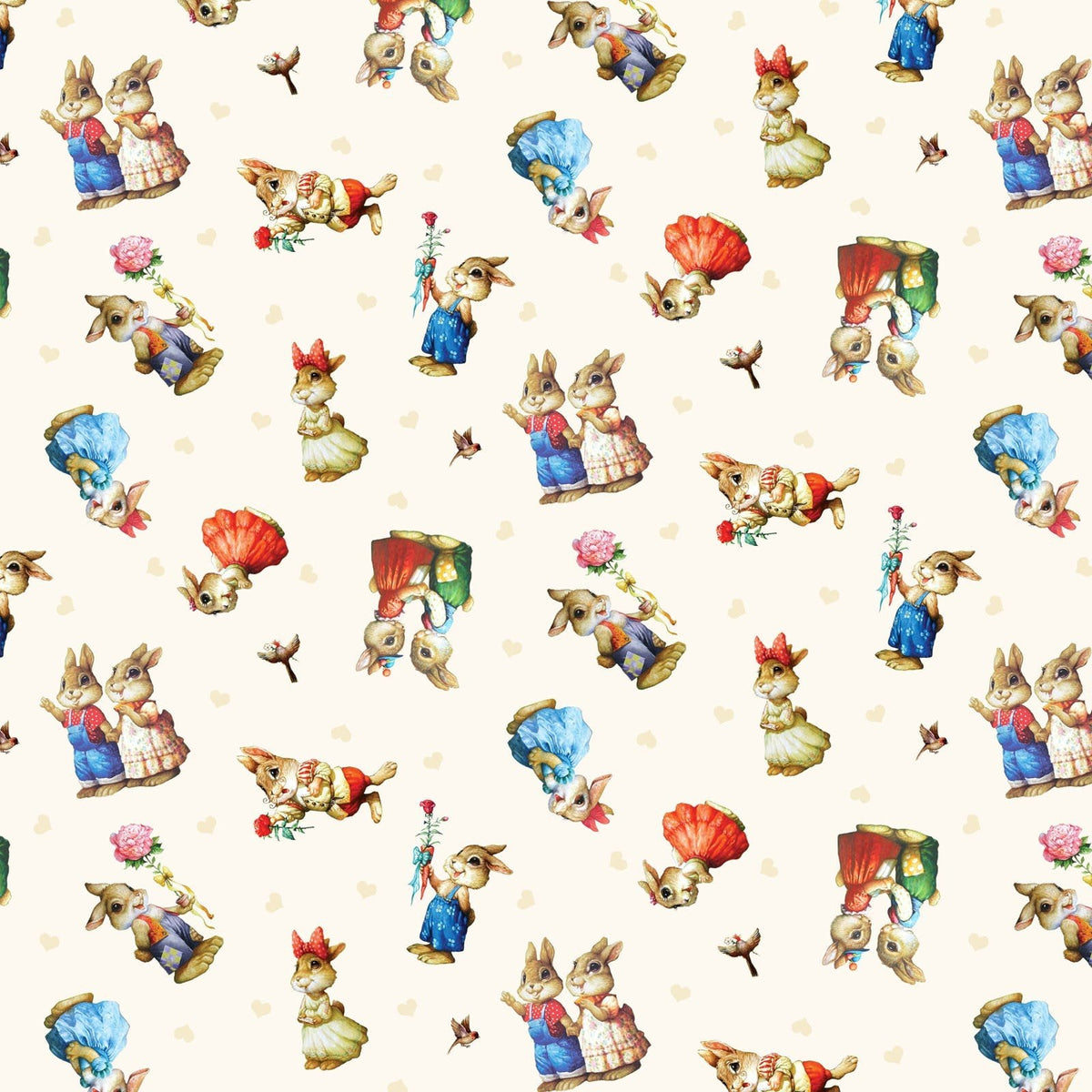 Elizabeth's Studio - I Love You - Bunny Toss -27002Cream