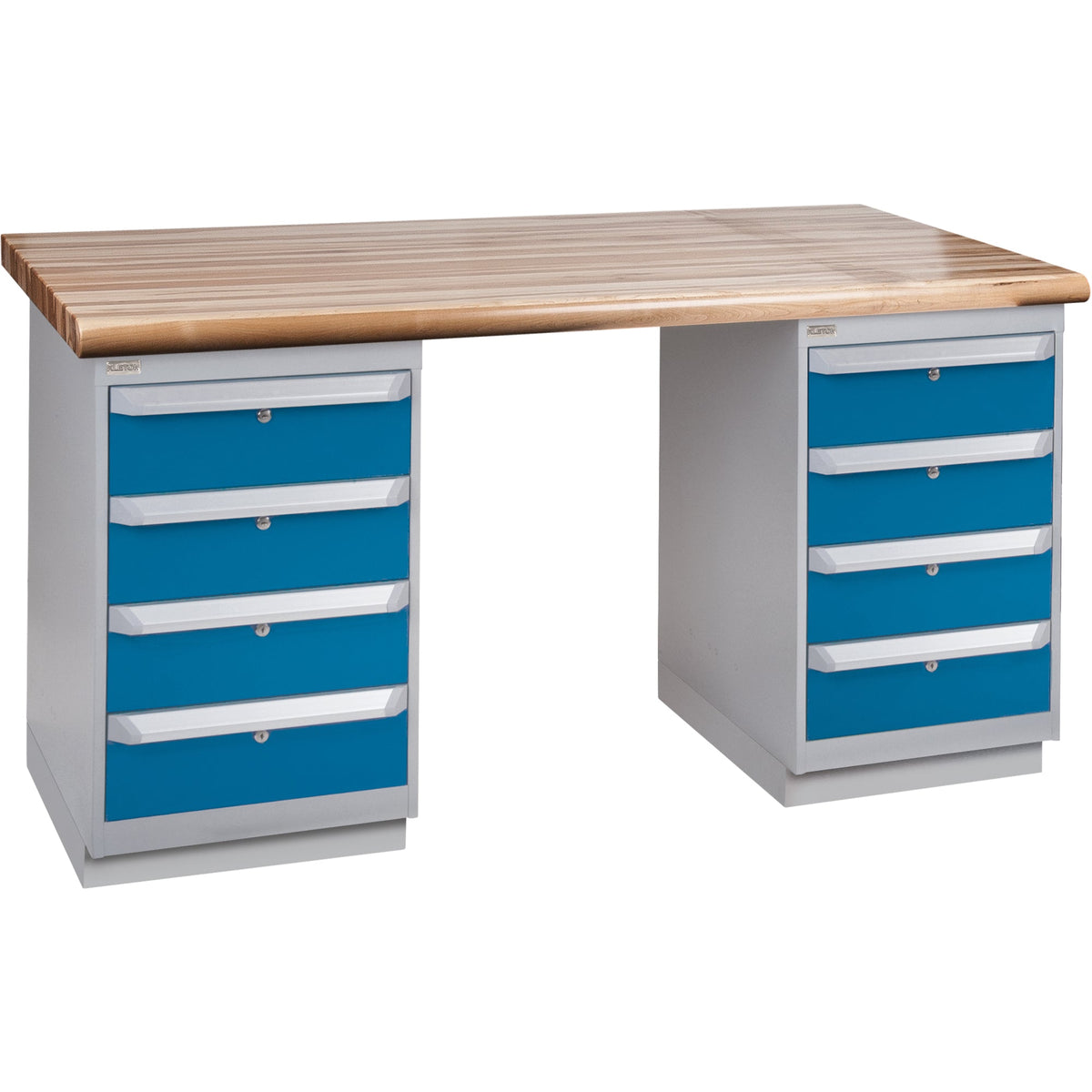 Établi robuste, double tiroir, capacité de 1500 lb, 60 po L x 24 po P, 34 po H