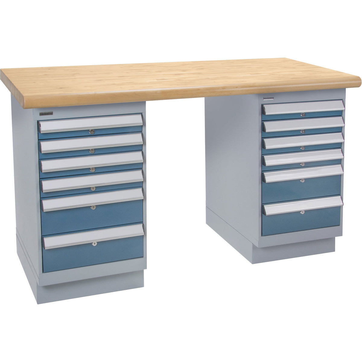 Établi préconfiguré, deux tiroirs, capacité de 1 134 kg, 152,4 cm L x 61 cm P, 86,4 cm H
