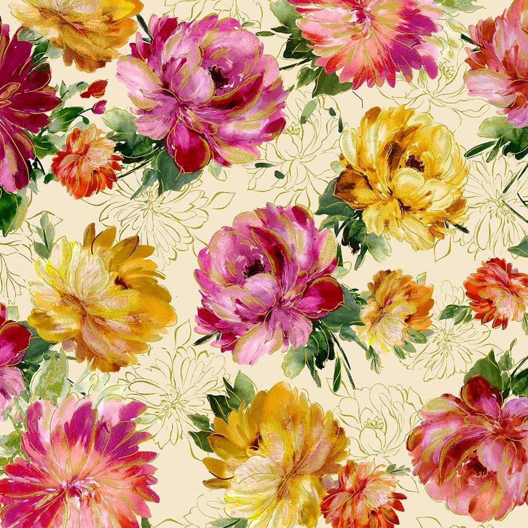 Fleur by Timeless Treasures - CM8280 Crème
