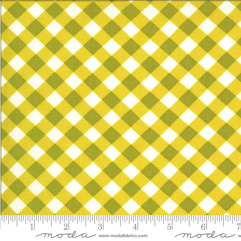 Blooming Bunch pour Moda Fabrics - Citrine à Carreaux