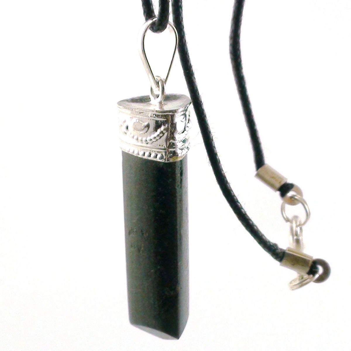 Black Tourmaline Point with Necklace