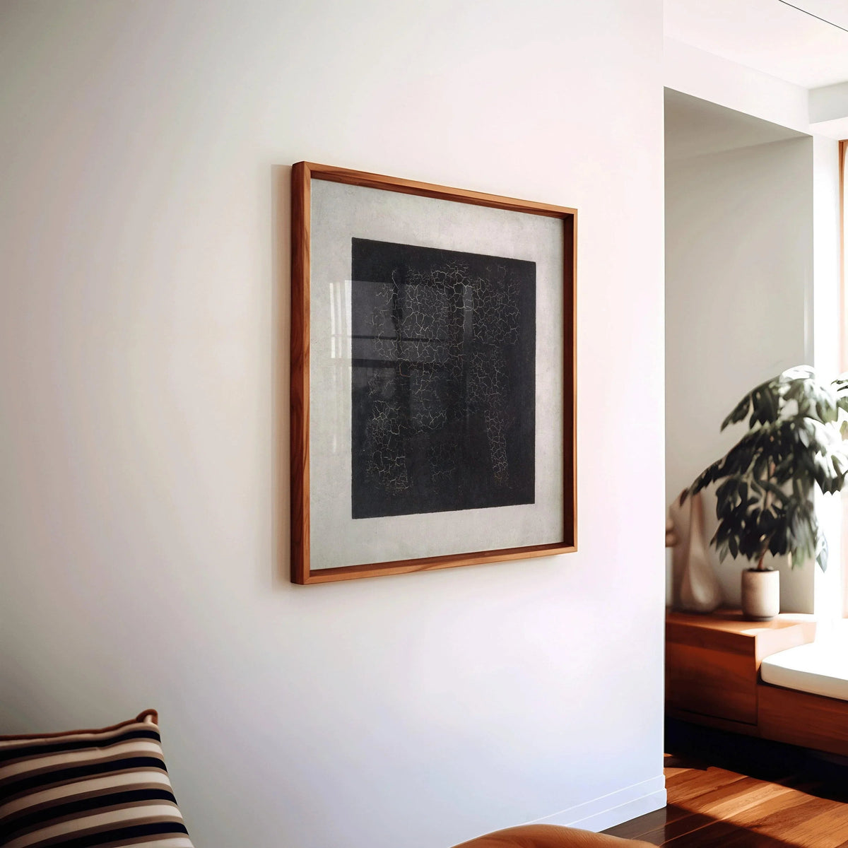 Malevich Black Square Art Print: Modern Abstract Giclee on Hahnemuhle Paper (1x1)