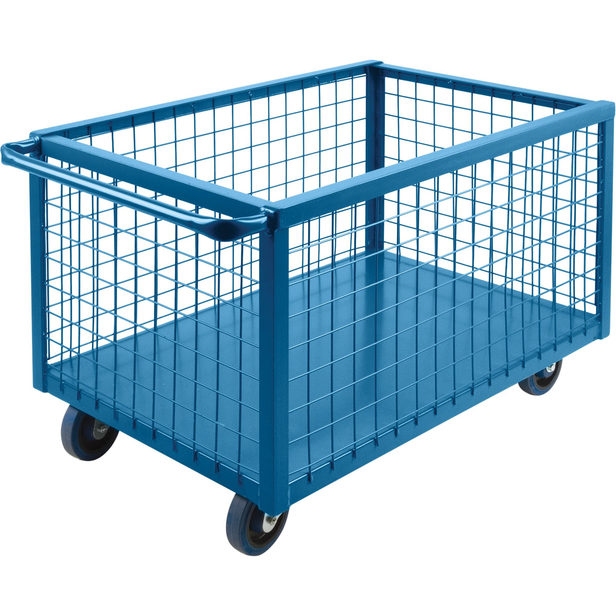 Camionnette grillagée, Acier, 51" L x 24" l x 31.5" H, 16 pi³ Volume, 1200 lb Capacité