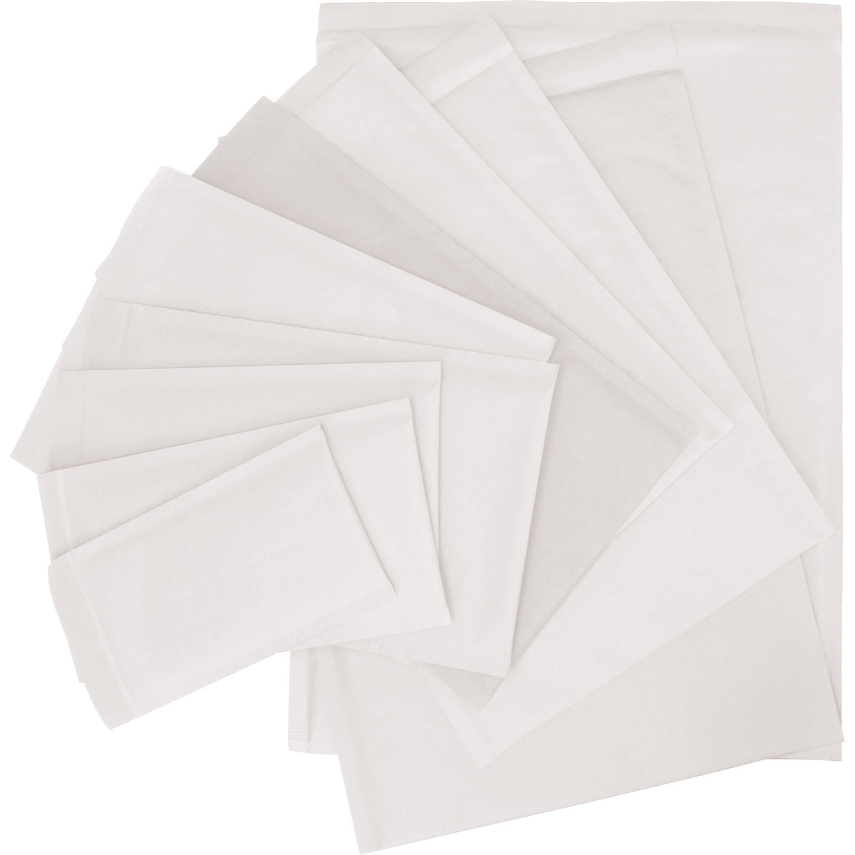 Bubble Shipping Mailer, White Paper, 5" W x 10" L