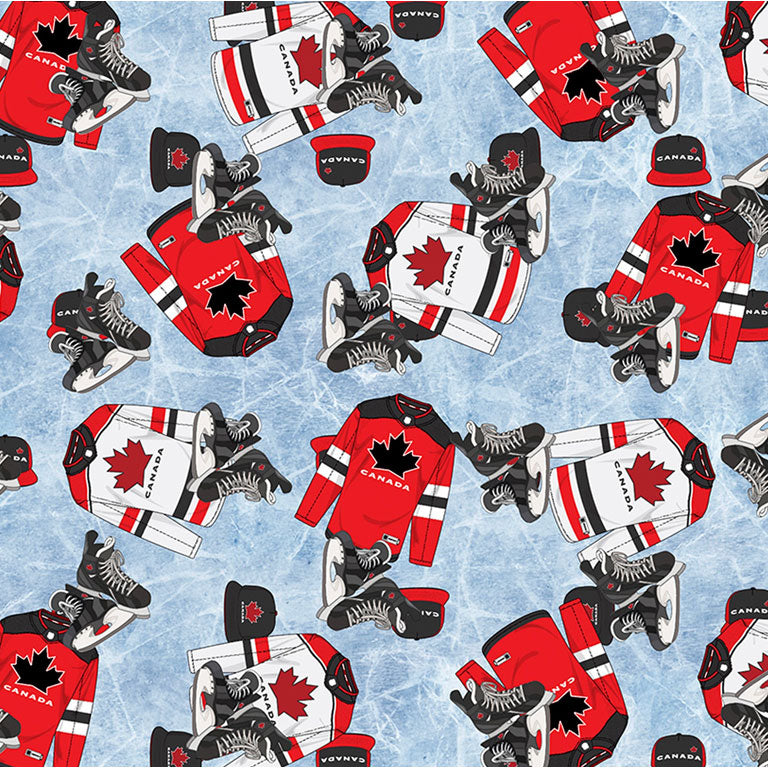 Robert Kaufman- Esprit d'équipe de hockey- QC300-BLU