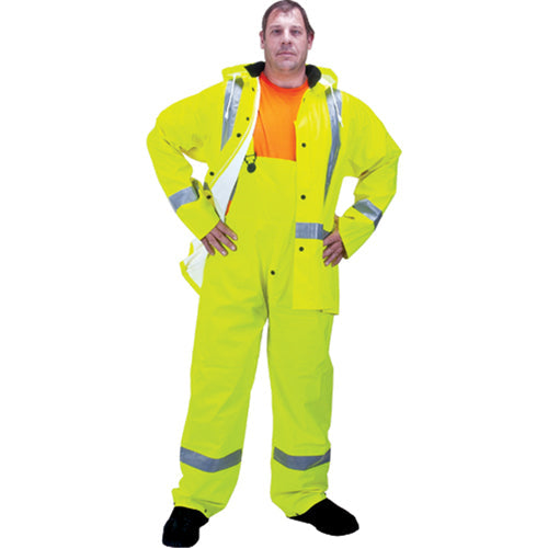 Ensemble de pluie haute visibilité RZ900, polyester/PVC, taille M, jaune citron