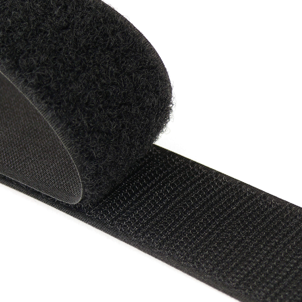 À coudre - Attaches auto-agrippantes Velcro Crochet Noir 25mm/1in