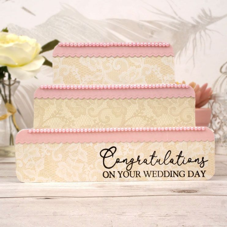 Supports de cartes et enveloppes de luxe découpés - Gâteau