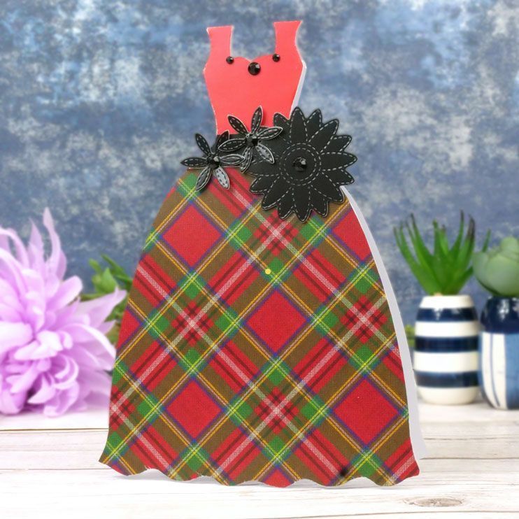 Cartes et enveloppes de luxe prédécoupées - Robe