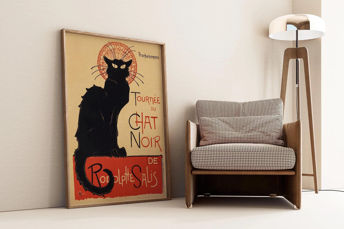 Steinlen Chat Noir - Black Cat Poster (available handframed or unframed)