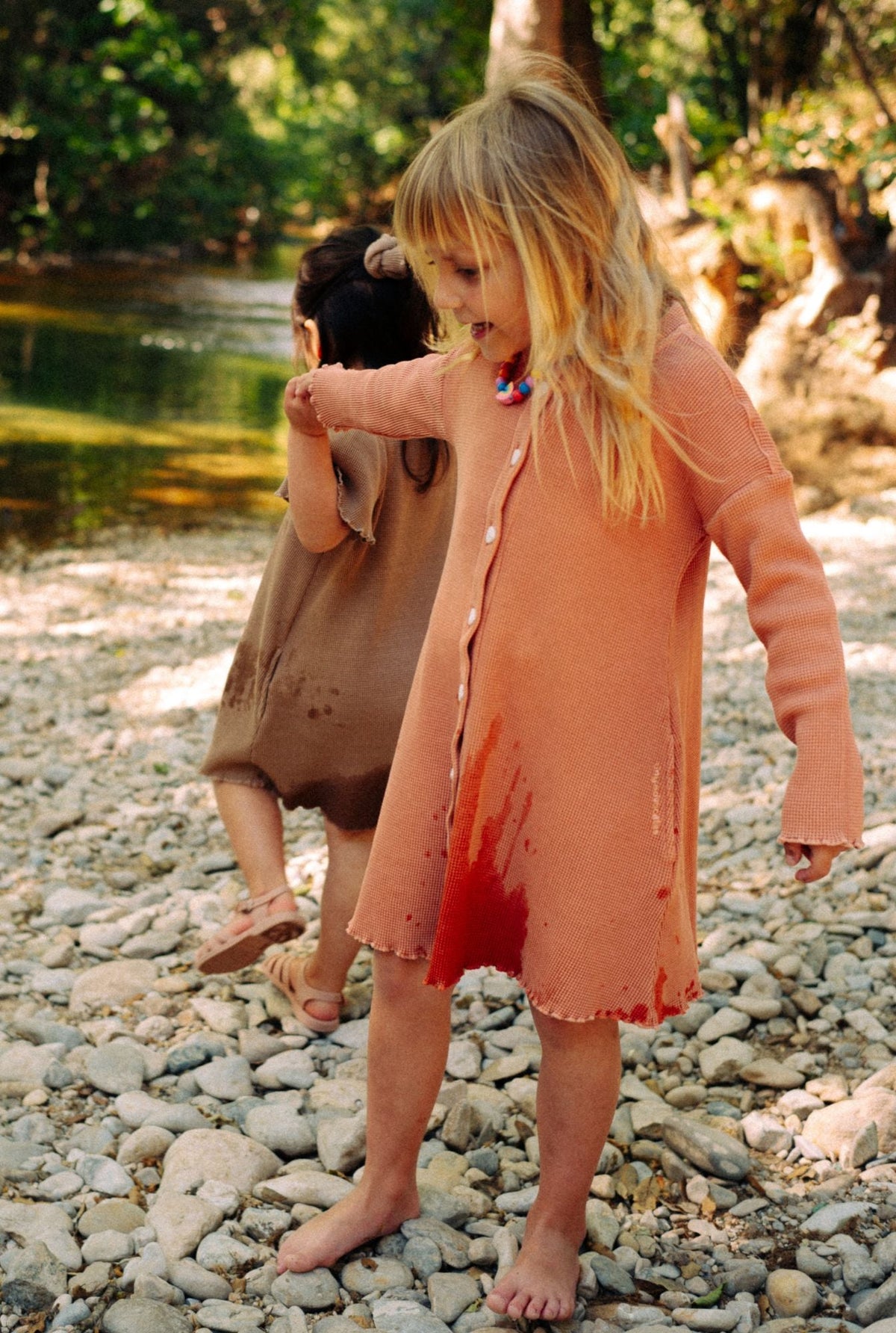 The Sky Organic Cotton Dress - DUSTY PINK