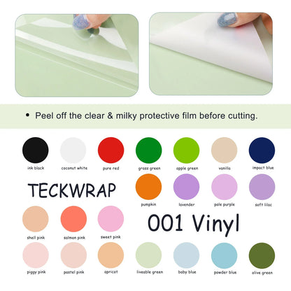 TeckWrap Matte Adhesive Vinyl - Coconut White | Ideal for Art Projects, Decals, and More!