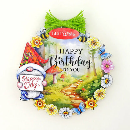 Scène de gnomes de jardin Stash 24 feuilles