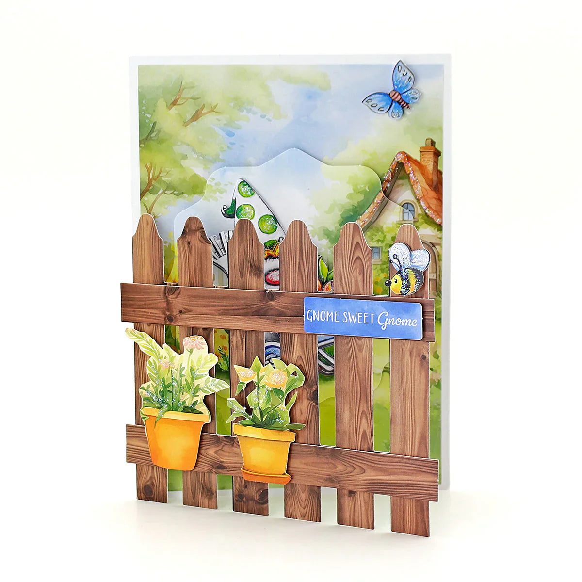 Scène de gnomes de jardin Stash 24 feuilles